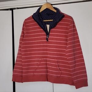 Boden Red and Pink Striped Men's Sweater